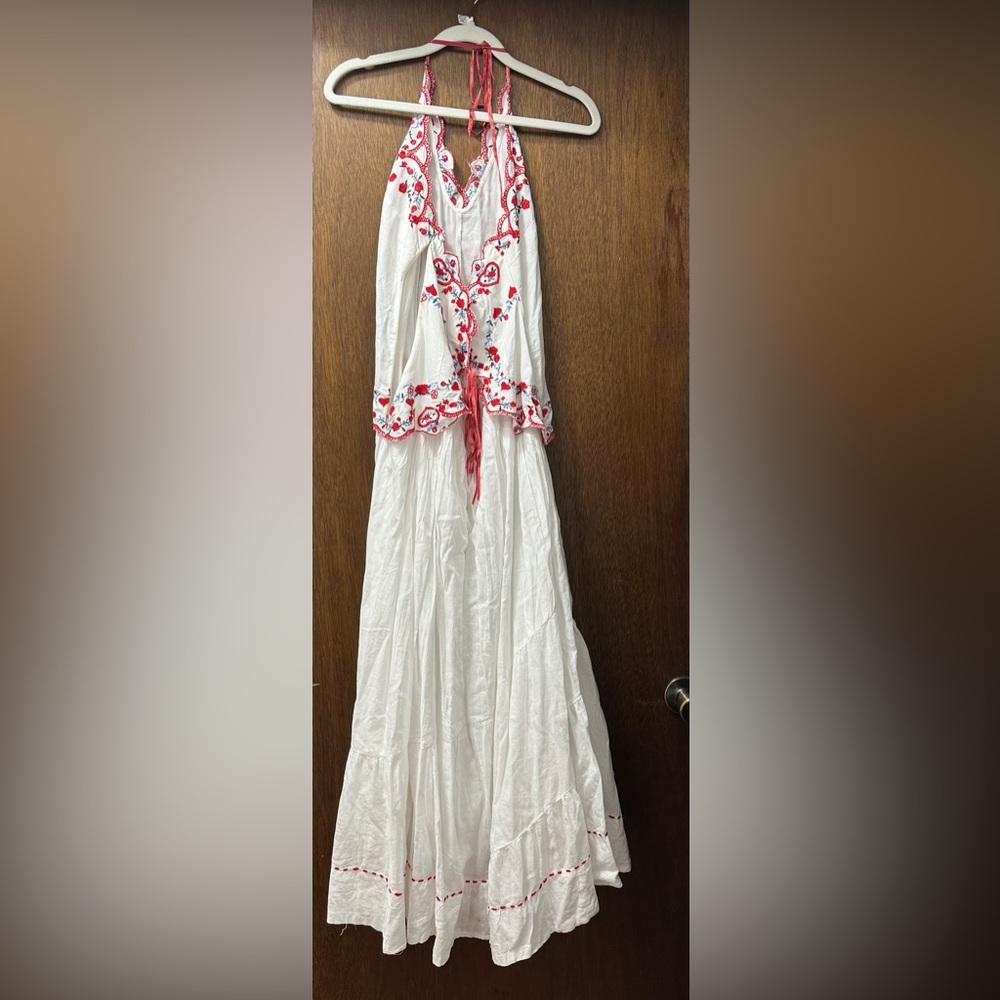 FREE PEOPLE NWT Valenciana White Midi Dress - Picture 7 of 9